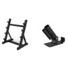 CYzpf Dumbbell Rack 4 Tier Heavy Duty Weight Rack Home Gym Dumbbell Storage Stand Storage Stand Large Multi-Layer Weight Plates Holder Weight Sets,Black1 view 1