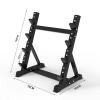 CYzpf Dumbbell Rack 4 Tier Heavy Duty Weight Rack Home Gym Dumbbell Storage Stand Storage Stand Large Multi-Layer Weight Plates Holder Weight Sets,Black1 view 4