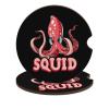 Cephalopod Squid Car Coasters for Cup Holders Cork Base Drink Coasters Auto Assecories 2PCS view 1