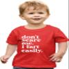 3T Red Toddler Don't Scare Me I Fart Easily Funny Toddler T-Shirt view 1