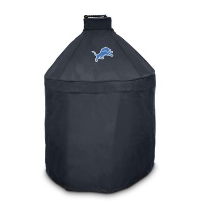 FANMATS 42790 NFL - Detroit Lions - Black KAMADO Style Grill Cover with Primary Logo - 27" x 27" x 40"