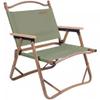 Camping Chair Outdoor Leisure Portable Camp Chair, Park Lightweight Folding Picnic Chair, 2 Seat Height Options, Load-Bearing 120kg/264.6lbs(Green,63 * 43 * 52cm) view 1