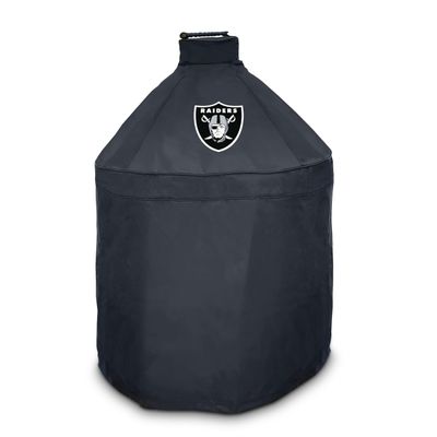 FANMATS 42765 NFL - Las Vegas Raiders - Black KAMADO Style Grill Cover with Primary Logo - 27" x 27" x 40"
