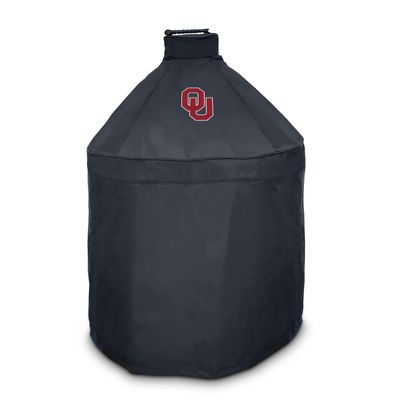 FANMATS 42810 University of Oklahoma - Black KAMADO Style Grill Cover with Primary Logo - 27" x 27" x 40"