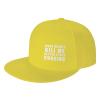 What Doesn'T Kill Me Better Start Fucking Running Hat Hip Hop Flat Bill Baseball Cap Adjustable Snapback Hats for Men Women Yellow view 1