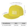 What Doesn'T Kill Me Better Start Fucking Running Hat Hip Hop Flat Bill Baseball Cap Adjustable Snapback Hats for Men Women Yellow view 4