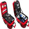 HEYUNDUO First Aid Kit Bag Rolling Medical Supplies Bag with Detachable Trolley, Nurse Rolling Bag Emergency Rescue Kit for Outdoor Hiking, Backpacking, Camping, Traveling(Blue) view 2
