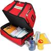 HEYUNDUO Emergency First Aid Bag, Portable First Aid Bag High Capacity Backpack, Waterproof Trolley Rolling Medical Bag(Orange) view 2