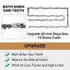 SENSILIN Rope Saw for Tree Limbs, 55 Inch Rope Chain Saw with 70 Sharp Teeth  46 Feet Ropes Kit, Rope Saw Tree Saw High Limb Rope Chainsaw, Pocket Chainsaw view 2