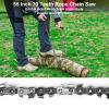 SENSILIN Rope Saw for Tree Limbs, 55 Inch Rope Chain Saw with 70 Sharp Teeth  46 Feet Ropes Kit, Rope Saw Tree Saw High Limb Rope Chainsaw, Pocket Chainsaw view 3