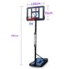 XQZMZSCP Free Standing Portable Basketball Stand System with Wheels Height Adjustable Basketball Hoop for Adult Teens Indoor Outdoor view 2