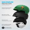 OutdoorMaster Kids Ski Helmet and Goggles Set, Durable PC Shell & EPS Foam, Snow Helmet with 12 Cooling Vents, Adjustable Dial Fit, Safety-Certified for Boys & Girls view 2