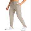 G Gradual Women's Joggers Pants with Zipper Pockets High Waisted Athletic Tapered Sweatpants for Women Workout Lounge, Pale, XX-Large view 1
