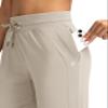 G Gradual Women's Joggers Pants with Zipper Pockets High Waisted Athletic Tapered Sweatpants for Women Workout Lounge, Pale, XX-Large view 4