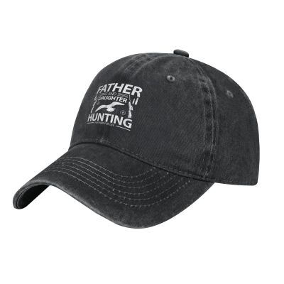 Father and Daughter Hunting Partners for Life Baseball Cap Women Men Hat Vintage Trucker Sun Hat Dad Cowboy Hats Black