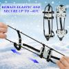 2 Pairs Ice Cleats for Shoes and Boots, Universal Micro Shoe Spikes for Snow and Ice, Non Slip Hiking Spikes 24 Steel Studs Snow Crampons Gripper Spike for Winter Walking Ice Fishing Climbing Hiking view 4