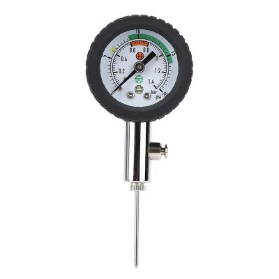 Ball Pressure Gauge, Basketball Air Guage Ball Pressure Gauge Portable Ball Pump with Ball Pressure Gauge for Basketball Soccer Ball
