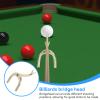 equlup Pool Cue Bridge Head, Imitation Elephant Nose Billiards Stick Fork Holder Accessory Portable Snooker Cue Rests for Pool Table view 3