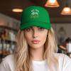 A Boy Who Likes to Drink Cold Coke Baseball Cap Women Men Hat Adjustable Mesh Cap Outdoors Sun Hat Green view 3