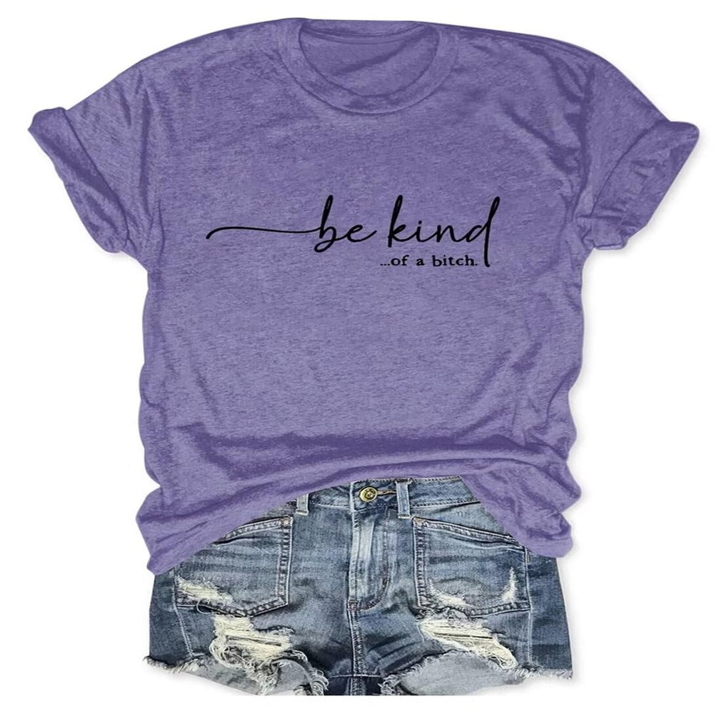Womens Be Kind Shirt Short Sleeve Graphic Blessed Tees Loose Tshirts Cute Casual Tops Inspirational Teacher Shirts