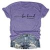 Womens Be Kind Shirt Short Sleeve Graphic Blessed Tees Loose Tshirts Cute Casual Tops Inspirational Teacher Shirts view 1