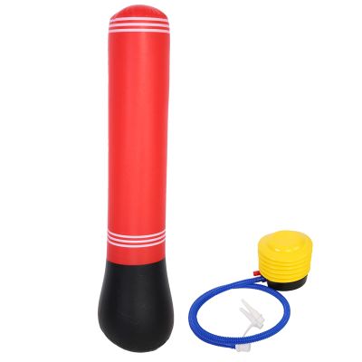 Punching Bag, 59.06x22.05x14.96in Heavy Freestanding Inflatable Punching Tower Bag Sand Base Boxing Bag with Pump for Adult Men