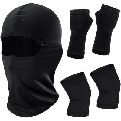 3PCS Anime Costume Ninja Costume Ninja Accessories Role Cosplay Outfit Halloween Fancy Cool Costume(L)
