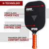STARR Prime Series Pickleball Paddle | 13mm Honeycomb Core | Fiber Glass Surface (Prime Geometric) view 3