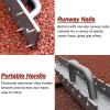 GMQJSQQQ Professional Starting Blocks for Track and Field Sprinters, Super Grippy Ground Nails + Multi-angle Adjustable Pedals, Track Blocks Suitable for Rubber or Cinder Tracks view 4