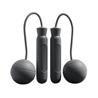 Cordless Skipping Rope, Cordless Skipping Rope, Weighted Design, Quiet, Easy Use for Fitness (Black)