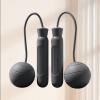 Cordless Skipping Rope, Cordless Skipping Rope, Weighted Design, Quiet, Easy Use for Fitness (Black) view 4