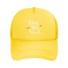 Bless Your Heart Trucker Hat - Mesh Baseball Snapback Cap for Men Or Women Outdoors Yellow view 1