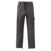 NineFit Basics Men's Woven Cargo Pants Multiple Pockets Drawstring Sweatpants Lightweight Outdoor Work Pants Comfor tHiking Pants Dark Gray, 4X-Large view 2