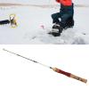 Fabater Ice Fishing Rod, Lightweight High Strength Wooden Handle Ice Fishing Equipment for Surf Fishing (S) view 2