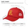 BLM Black Lives Matter Trucker Hat - Mesh Baseball Snapback Cap for Men Or Women Outdoors Red view 4