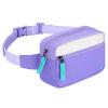 Choco Mocha Fanny Pack for Girls Kids Fanny Pack 6-8 Girls Belt Bag Ages 8-12 Toddler Fannys Packs Christmas Gifts, Purple view 1