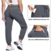 TACVASEN Womens Joggers with Pockets Lightweight Quick Dry High Waisted Hiking Pants Athletic Camping Golf Dark Grey XL view 3