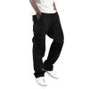 Men's Woven Cargo Pants Multiple Pockets Drawstring Sweatpants Lightweight Outdoor Work Pants Comfor tHiking Pants Black view 1