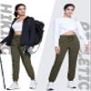 TACVASEN Lightweight Joggers for Women Quick Dry Hiking Pants with Pockets Athletic Workout Track Golf Army Green XL view 2
