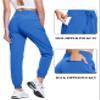 TACVASEN Women's Lightweight Joggers Quick Dry Stretch Hiking Pants with Pockets Athletic Workout Outdoor Blue XXL view 3