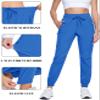 TACVASEN Women's Lightweight Joggers Quick Dry Stretch Hiking Pants with Pockets Athletic Workout Outdoor Blue XXL view 4