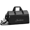 Custom Large Duffel Bags for Men Women Overnight Bags Adults Gym Duffel Bag for Training Soccer Swim Yoga Travel Grey view 1