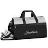 Custom Large Duffel Bags for Men Women Overnight Bags Adults Gym Duffel Bag for Training Soccer Swim Yoga Travel Light Grey view 1