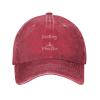 Best Knitting Mom Evcr Baseball Cap Women Men Hat Vintage Trucker Sun Hat Dad Cowboy Hats Red view 2