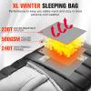 WERTYCITY Sleeping Bags for Adults Cold Weather & Warm, Lightweight Compact Camping Backpacking Sleeping Bag for Kids Girls Boys with Compression Sack for Outdoor & Indoor view 3