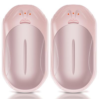 AI Hand Warmers Rechargeable 2 Pack, 20Hrs Long Safe Heat, AI Smart Chips Electric Hand Warmers, Portable Pocket Heater, Gifts for Christmas, Outdoor, Golf, Hunting, Camping Accessories-Pink