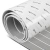 Abahub EVA Foam Boat Decking 96''x45.6'' Self-Adhesive Faux Teak Marine Flooring Sheet Traction Pad for Boats Surfboard, Gray with White Seam Lines view 1