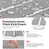 Abahub EVA Foam Boat Decking 96''x45.6'' Self-Adhesive Faux Teak Marine Flooring Sheet Traction Pad for Boats Surfboard, Gray with White Seam Lines view 3