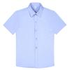 Boys Bluey Button Down Shirt Short Sleeve Kids Light Blue Collared Dress Shirts for Wedding Big Teen Boy Summer Clothes Size 16 view 1