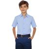 Boys Bluey Button Down Shirt Short Sleeve Kids Light Blue Collared Dress Shirts for Wedding Big Teen Boy Summer Clothes Size 16 view 2